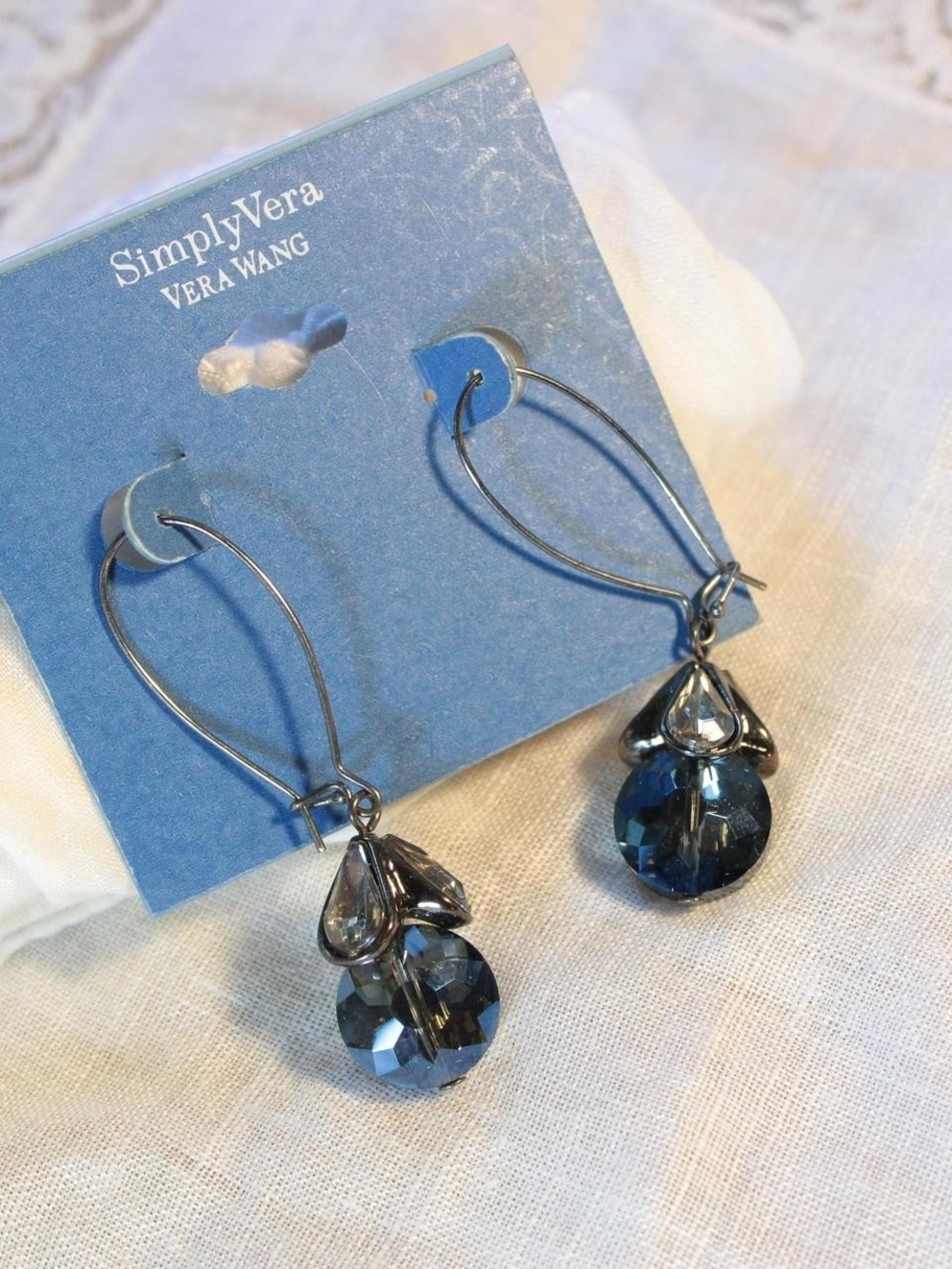 Simply Vera Vera Wang Blue Crystal Drop Earrings